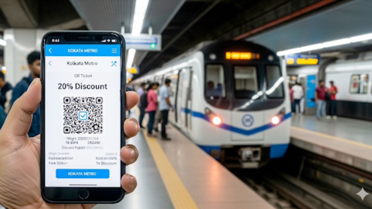 Kolkata Metro QR ticket discount
