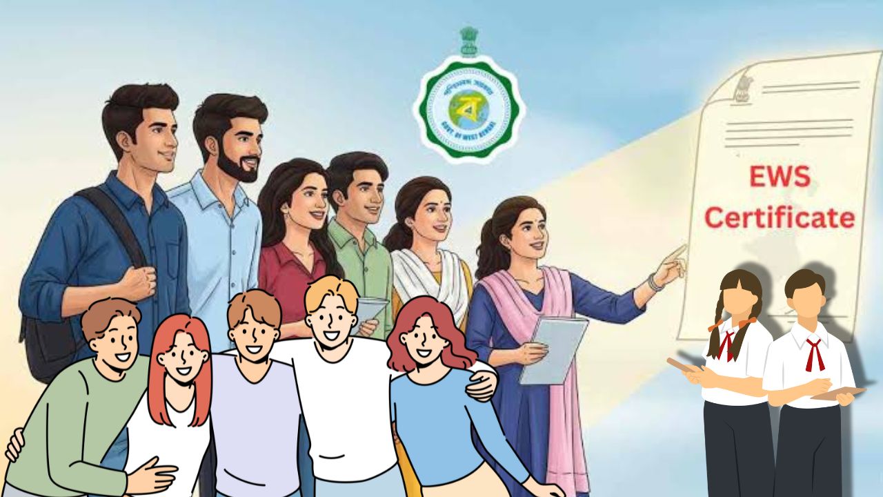 পশ্চিমবঙ্গ EWS সার্টিফিকেট ২০২৫: ভারতীয় সংবিধানের ১০৩ তম সংশোধনী আইন, ২০১৯ অনুযায়ী, অর্থনৈতিকভাবে দুর্বল শ্রেণীর (EWS) জন্য সরকারি চাকরি এবং শিক্ষা প্রতিষ্ঠানে ১০% সংরক্ষণের ব্যবস্থা করা হয়েছে।