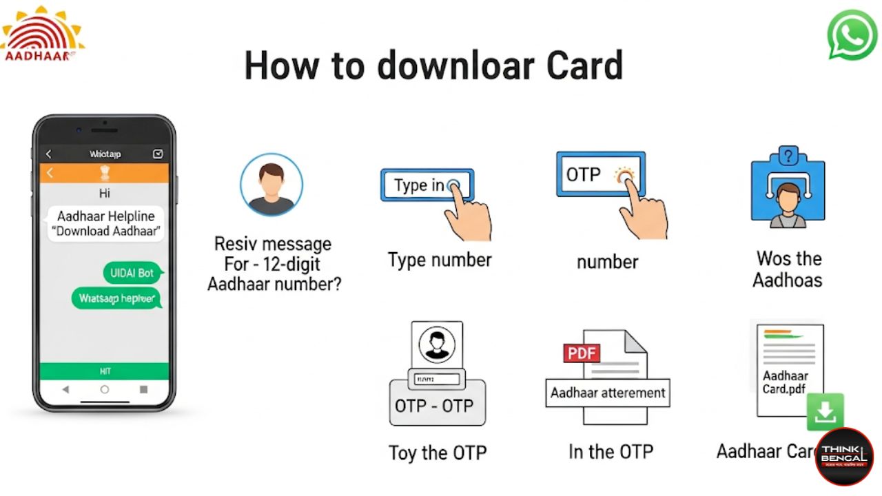 Download Aadhaar Card via WhatsApp