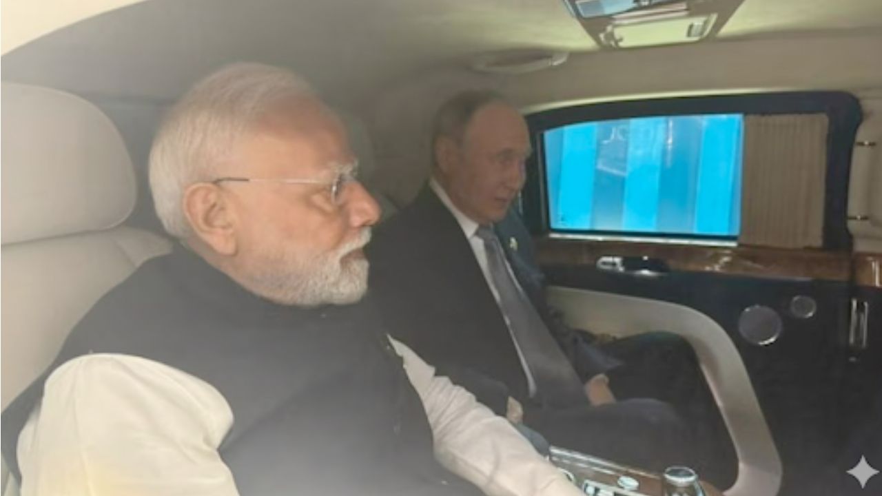 SCO summit Modi Putin car ride diplomacy