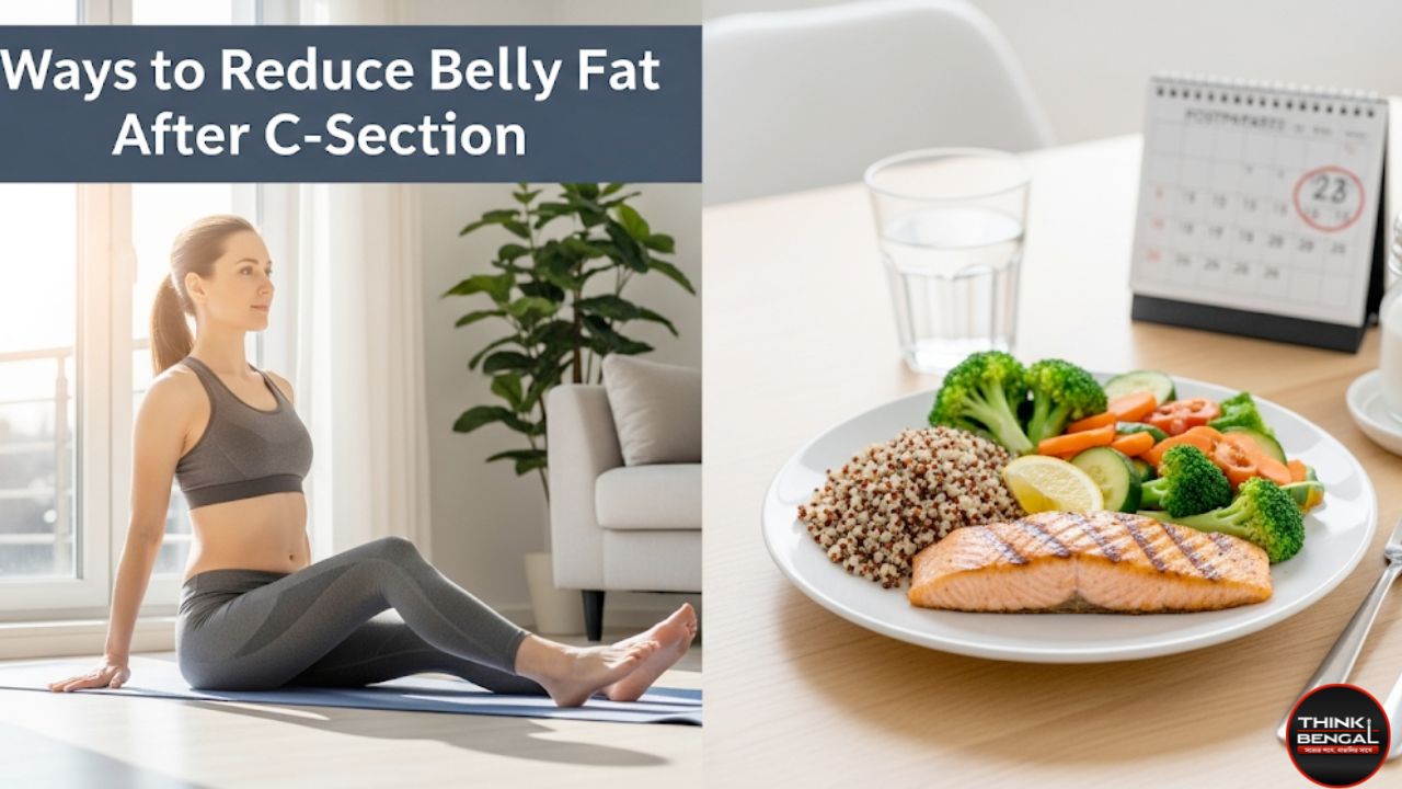 Ways to reduce belly fat after C-section