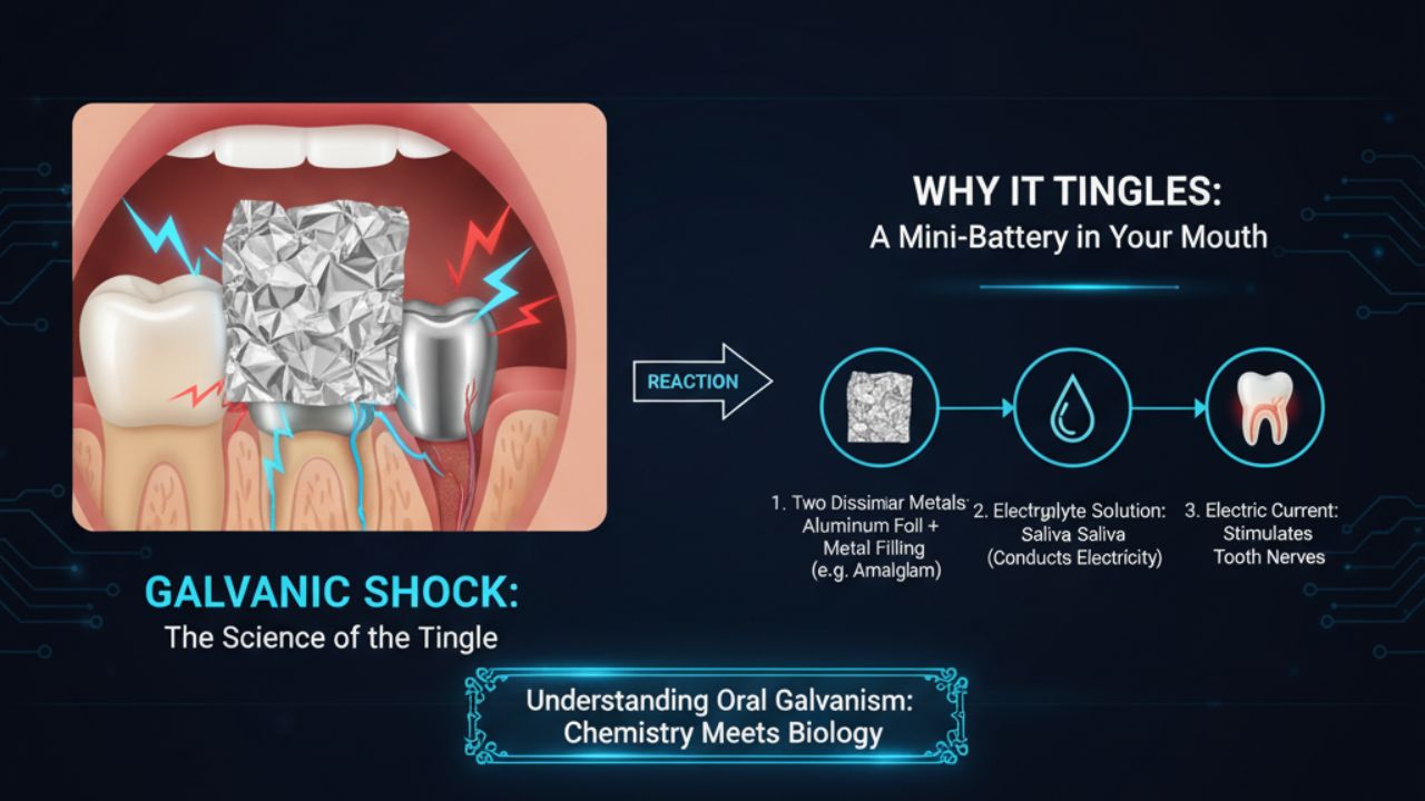 অ্যালুমিনিয়াম ফয়েল কামড়ালে দাঁতে শিরশির করে কেন? জানুন গ্যালভানিক শকের সম্পূর্ণ বিজ্ঞান