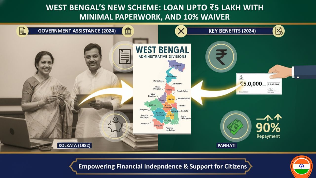 পশ্চিমবঙ্গে এবার কাগজ ছাড়াই মিলবে ৫ লক্ষ টাকা ঋণ, ১০% টাকা ফেরতও দিতে হবে না – জানুন সরকারের নতুন প্রকল্প