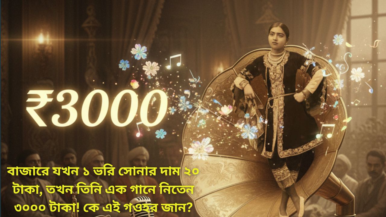 বাজারে যখন ১ ভরি সোনার দাম ২০ টাকা, তখন তিনি এক গানে নিতেন ৩০০০ টাকা! কে এই গওহর জান?