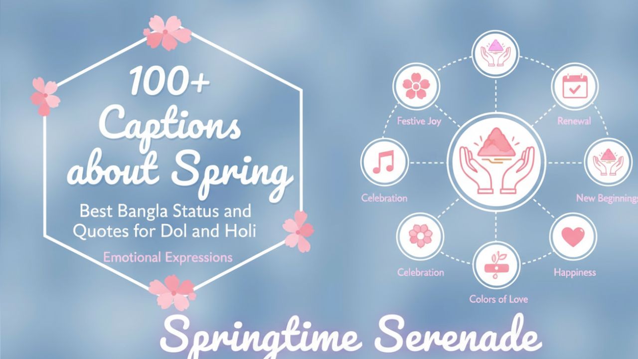 ১০০+ বসন্ত নিয়ে ক্যাপশন | দোল ও হোলির সেরা বাংলা স্ট্যাটাস ও উক্তি