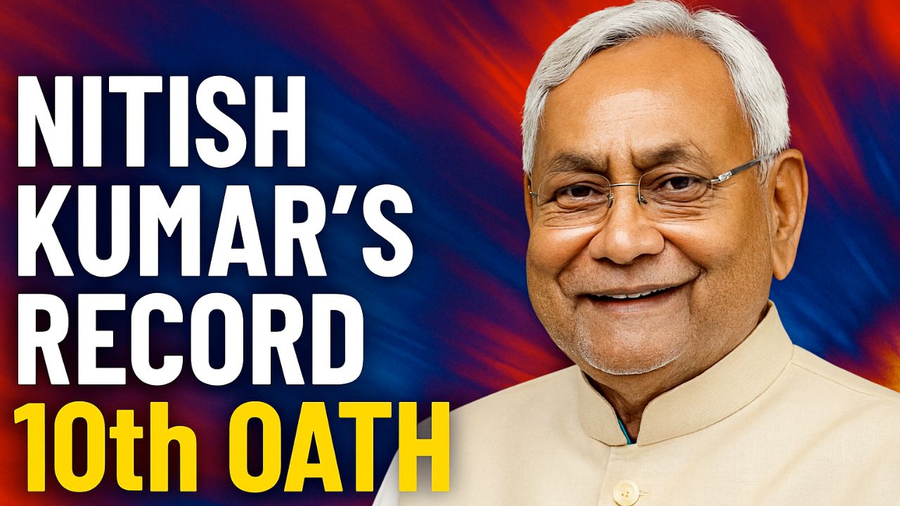 Nitish Kumar's Record 10th Oath