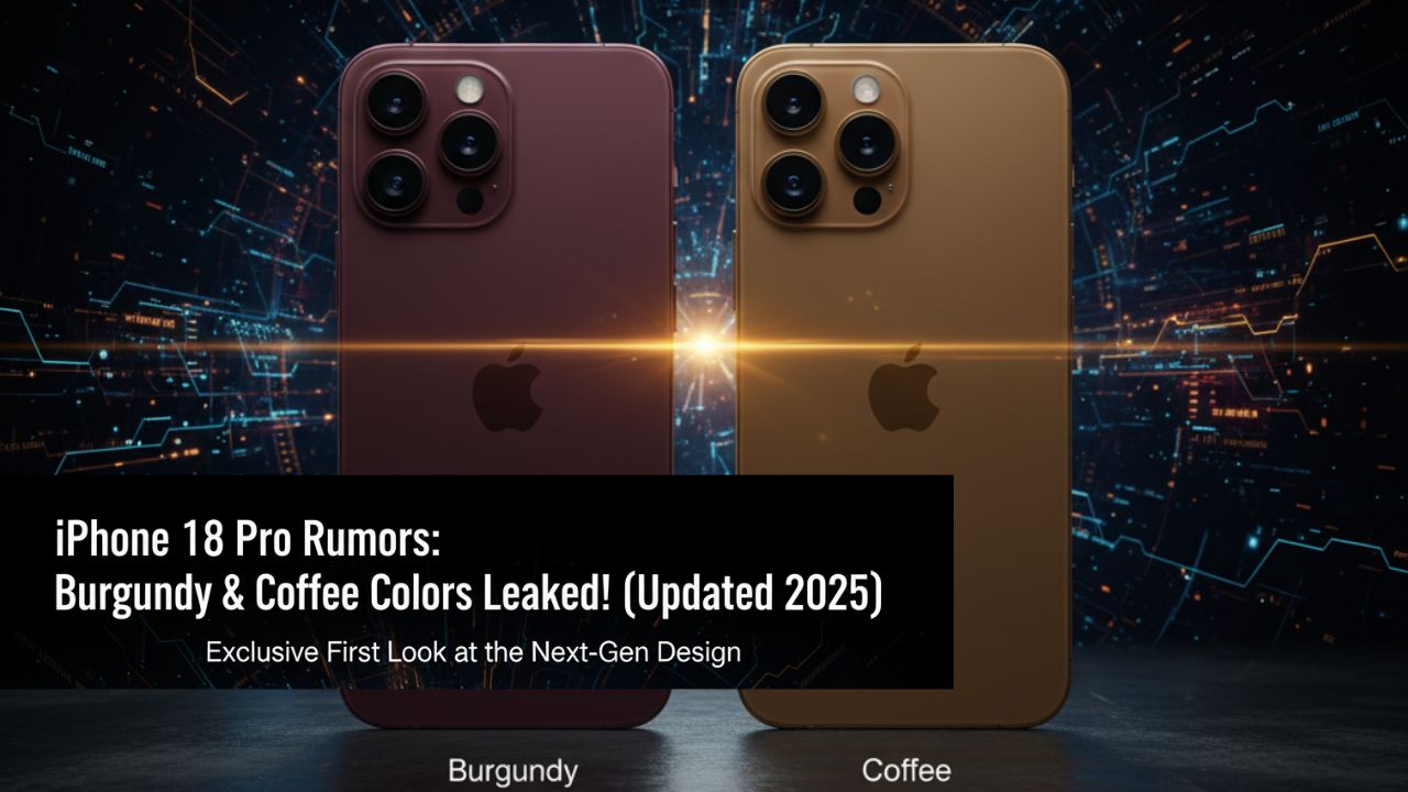 iPhone 18 Pro Rumors Burgundy & Coffee Colors Leaked