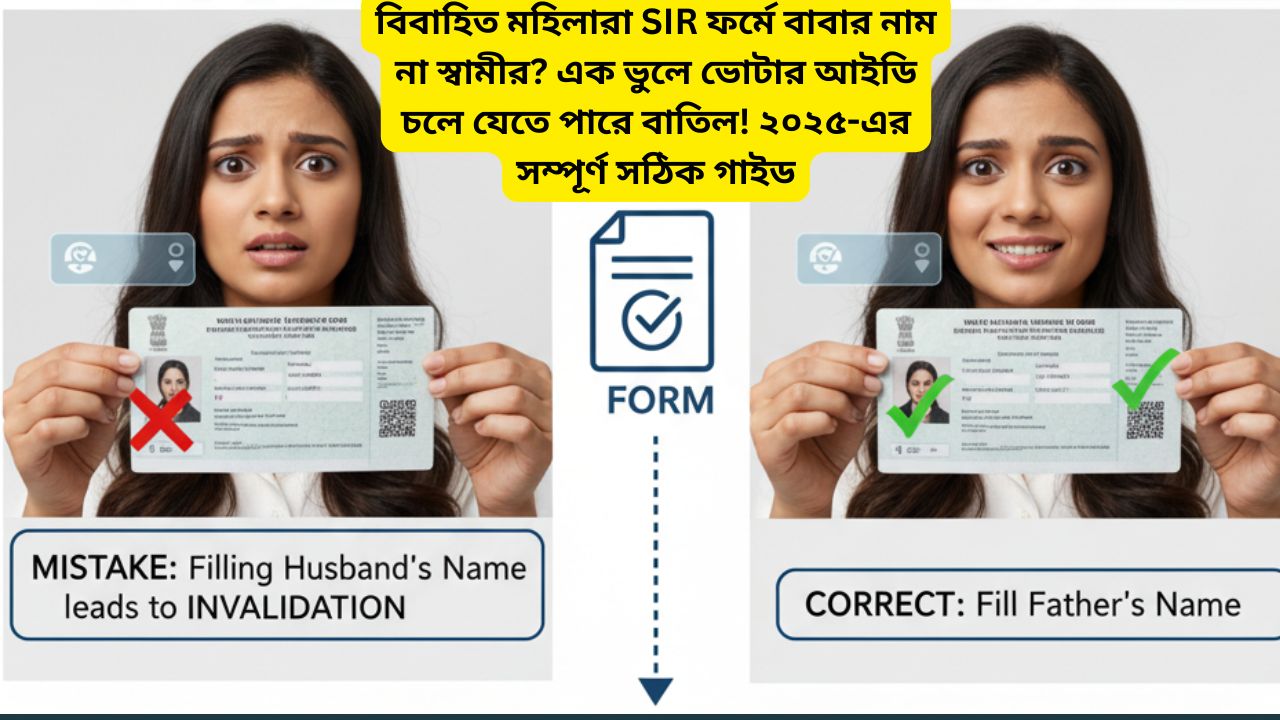 SIR Form 2025 Guide for Married Women in West Bengal