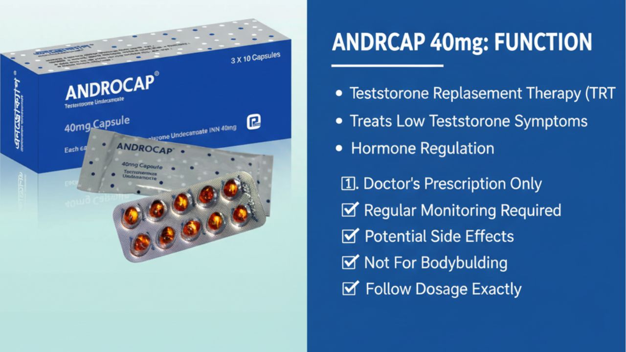 androcap 40 mg এর কাজ কি