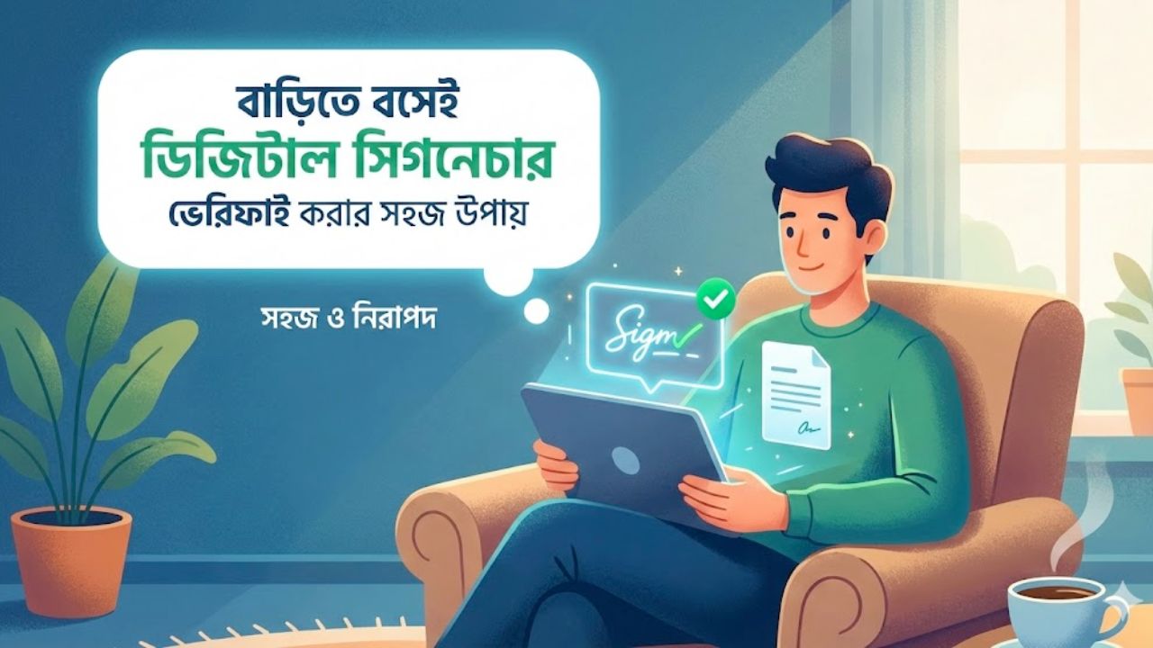 বাড়িতে বসেই ডিজিটাল সিগনেচার ভেরিফাই করার সহজ উপায়