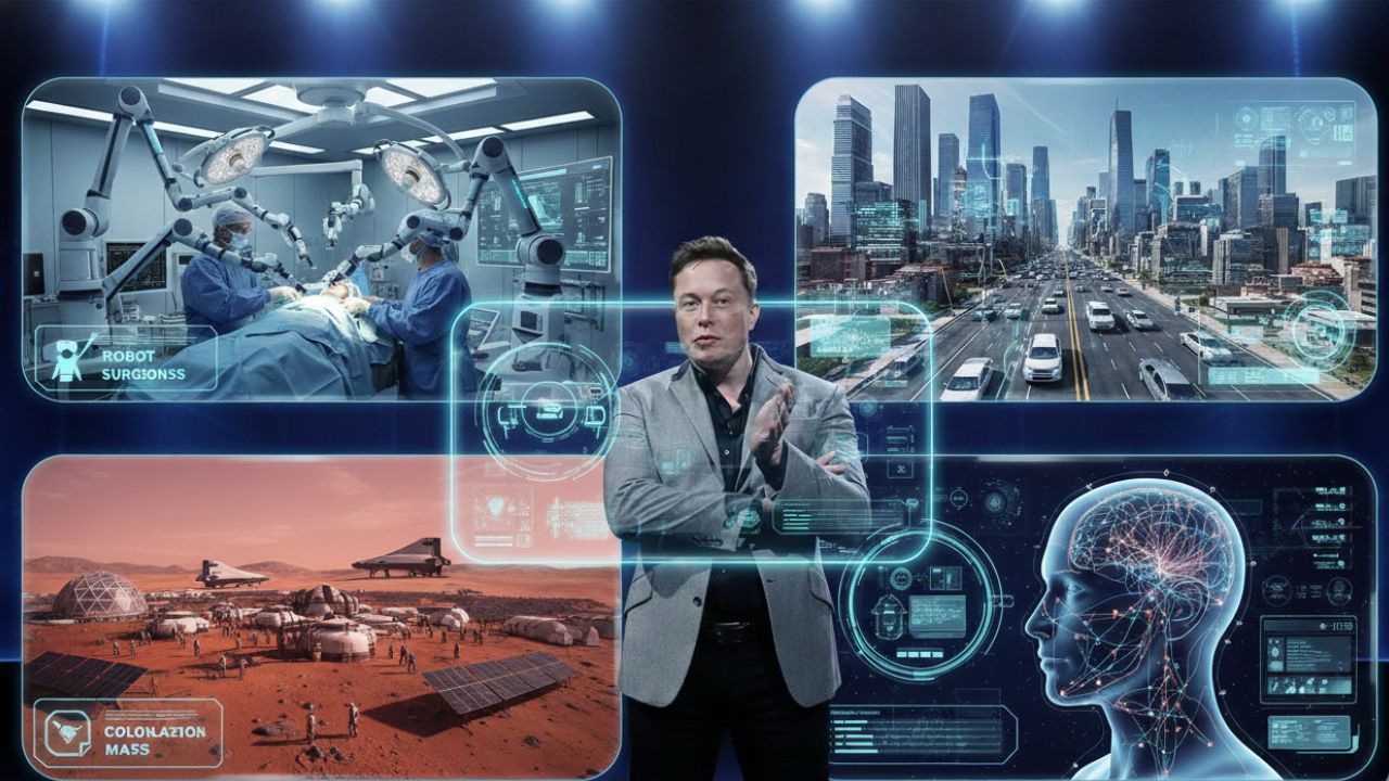 Elon Musk's 4 AI & Robot Predictions