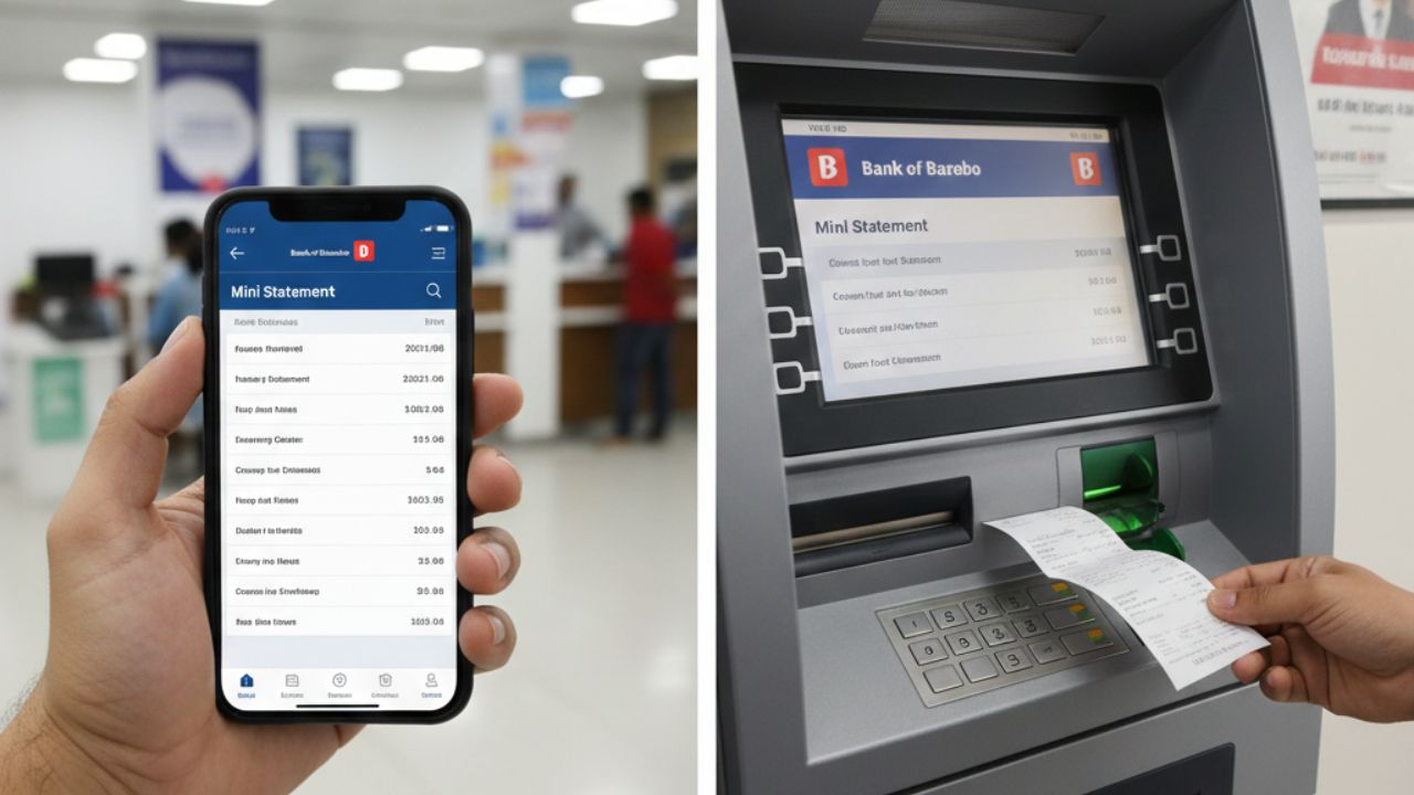 Bank of Baroda Mini Statement