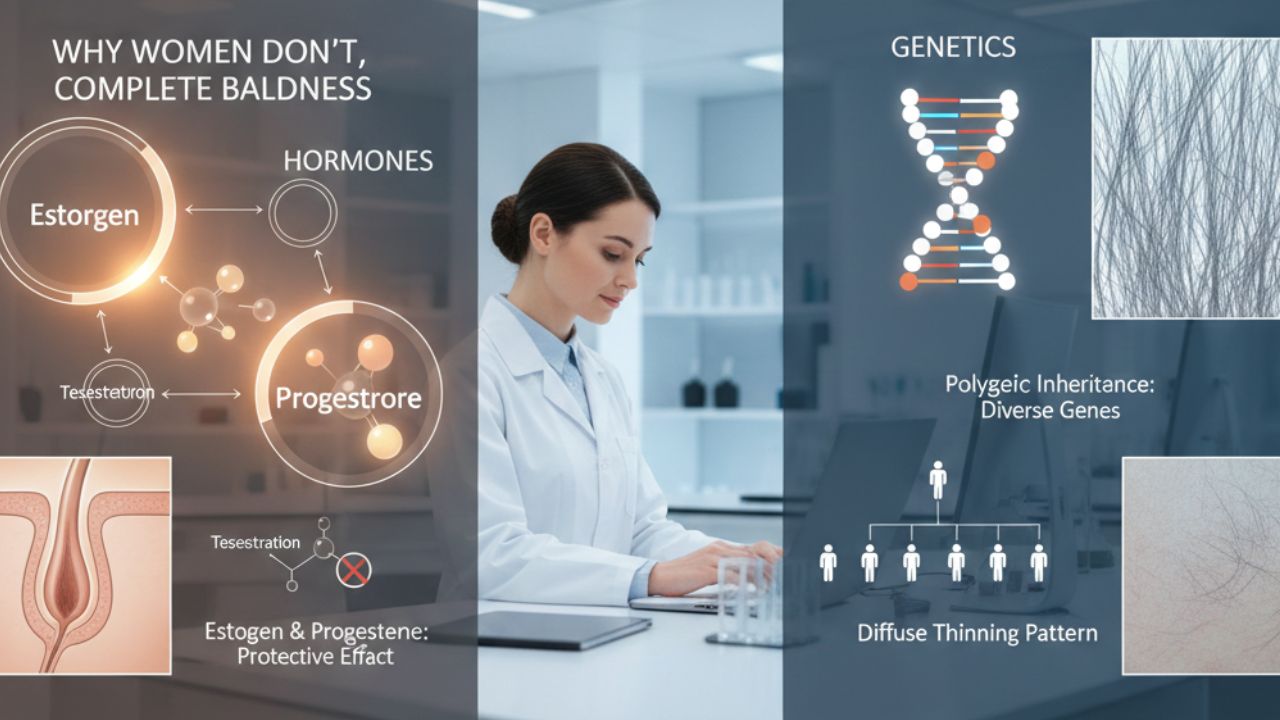 Why Women Don't Go Completely Bald